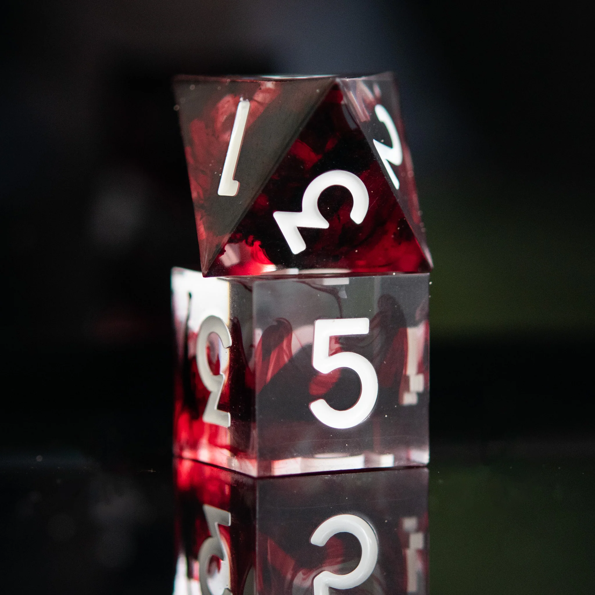 Bloodbath Sharp-Edged Resin Dice Set - Image 3