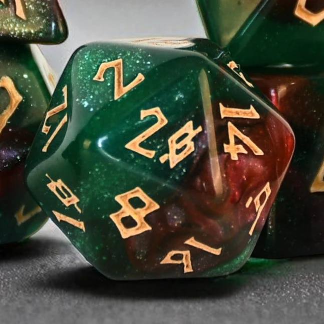 Breath of the Strong Acrylic Dice Set - Image 3
