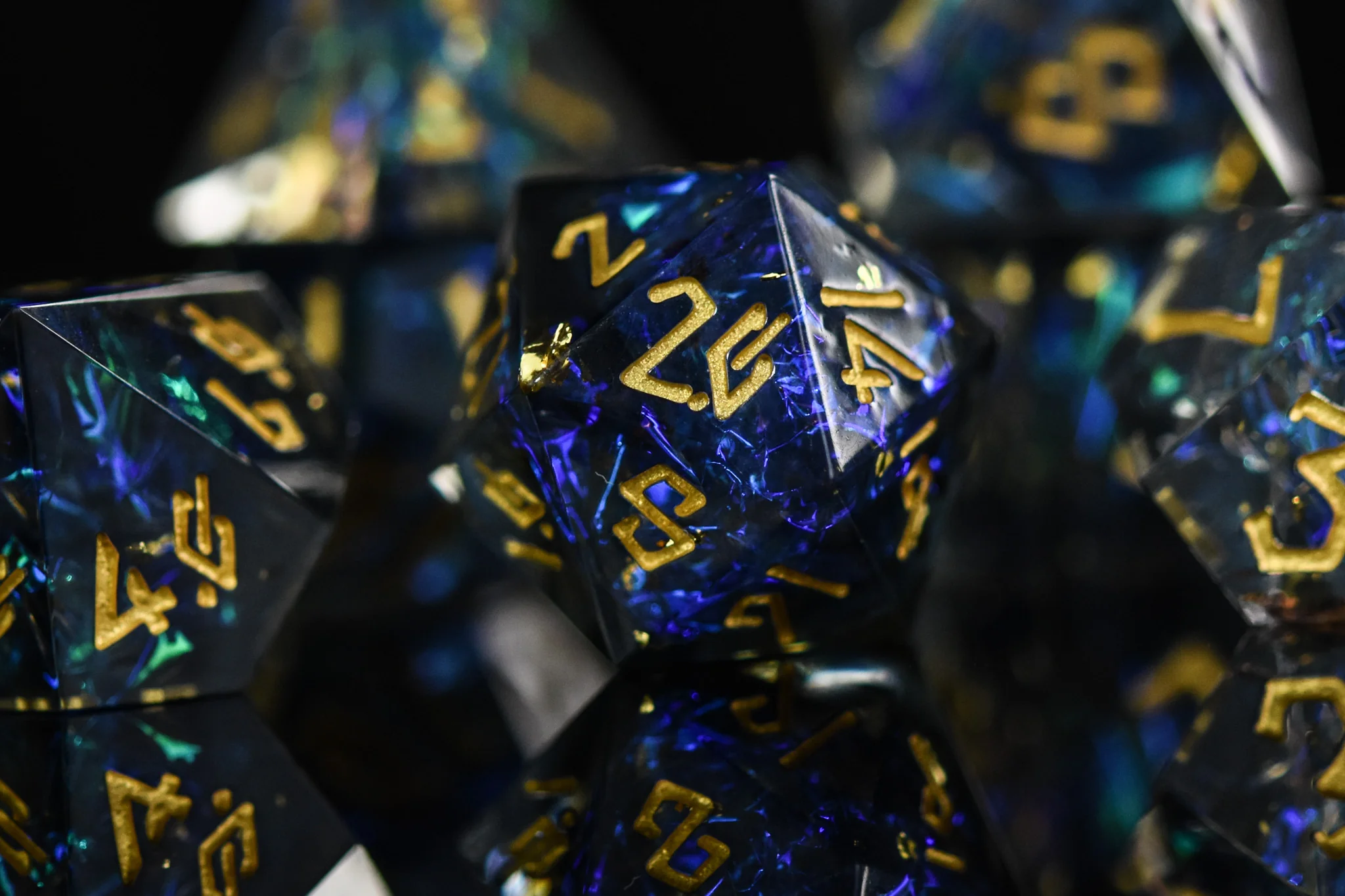 Dark Star Sharp-Edged Resin Dice Set - Image 3