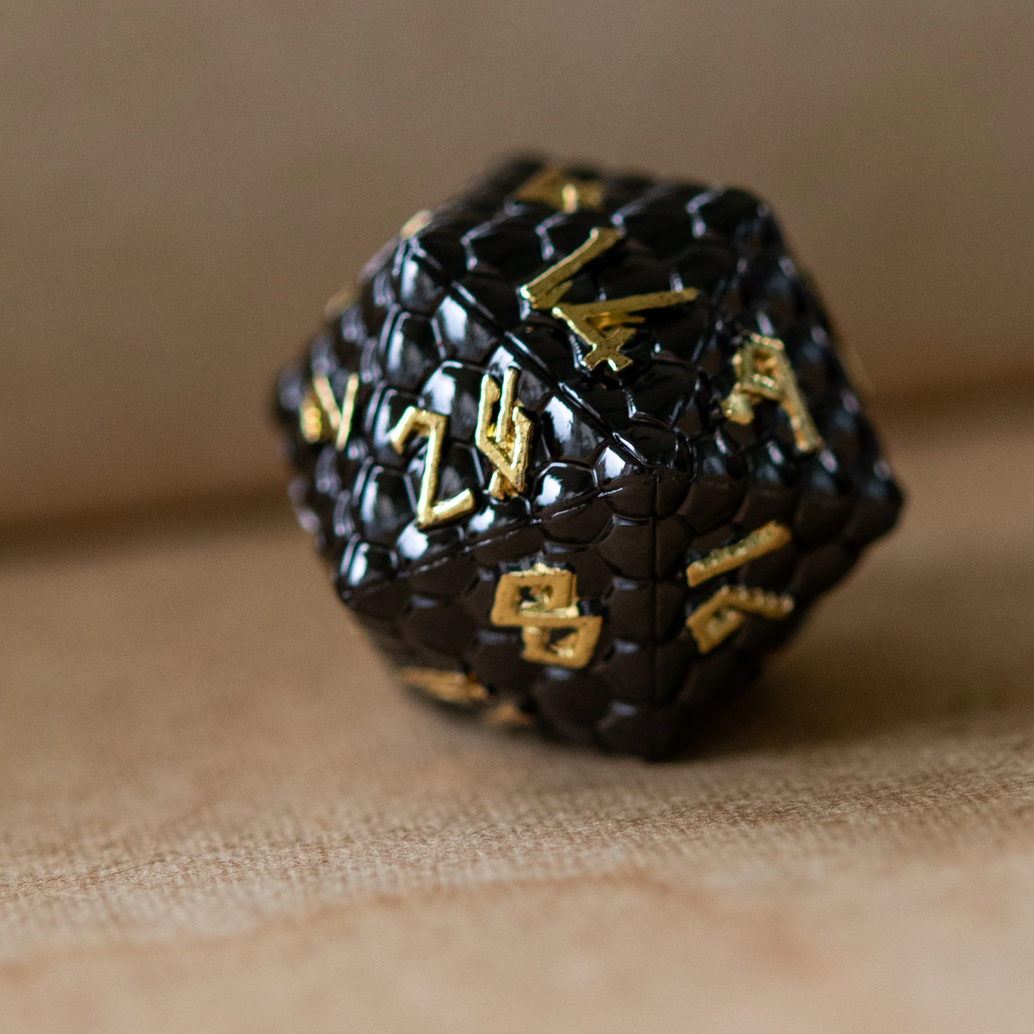 Black Dragon's Egg Metal Dice Set - Image 3