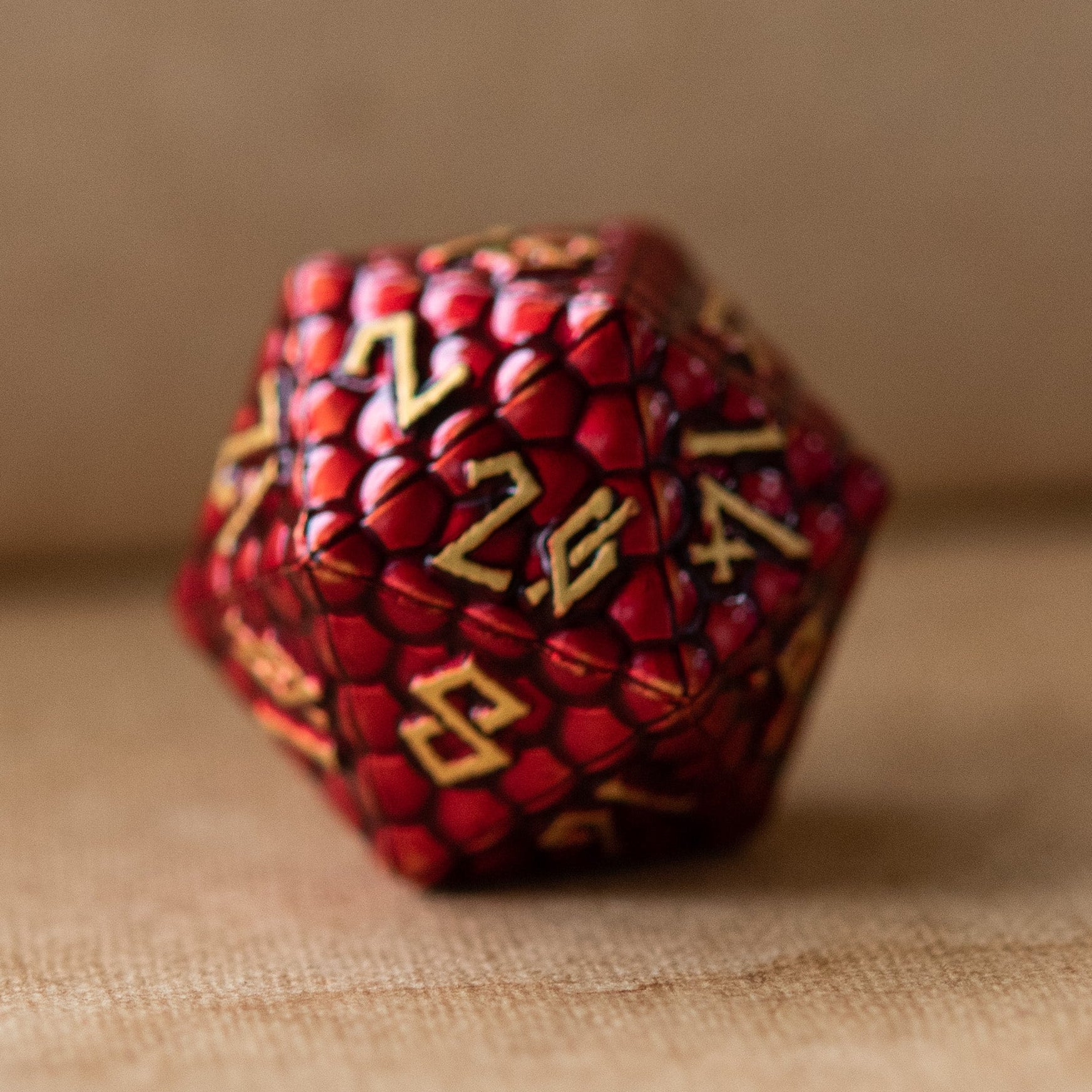 Red Dragon's Egg Metal Dice Set - Image 3