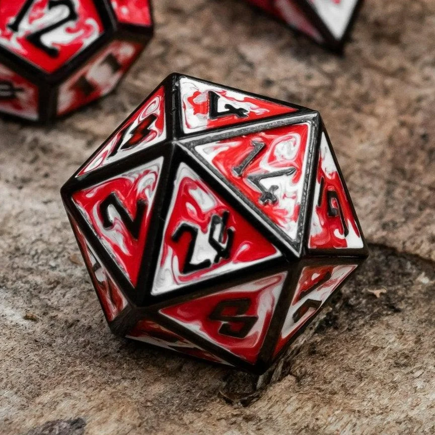 Elder Runes Blood Chalice Metal Dice Set - Image 3
