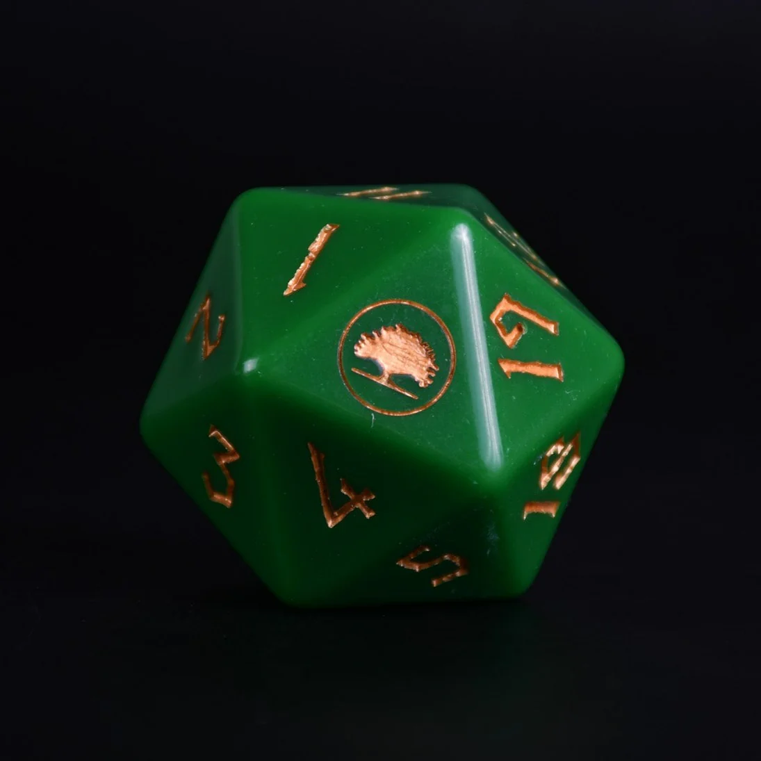 Forest Mana Spindown Acrylic D20 - Image 3