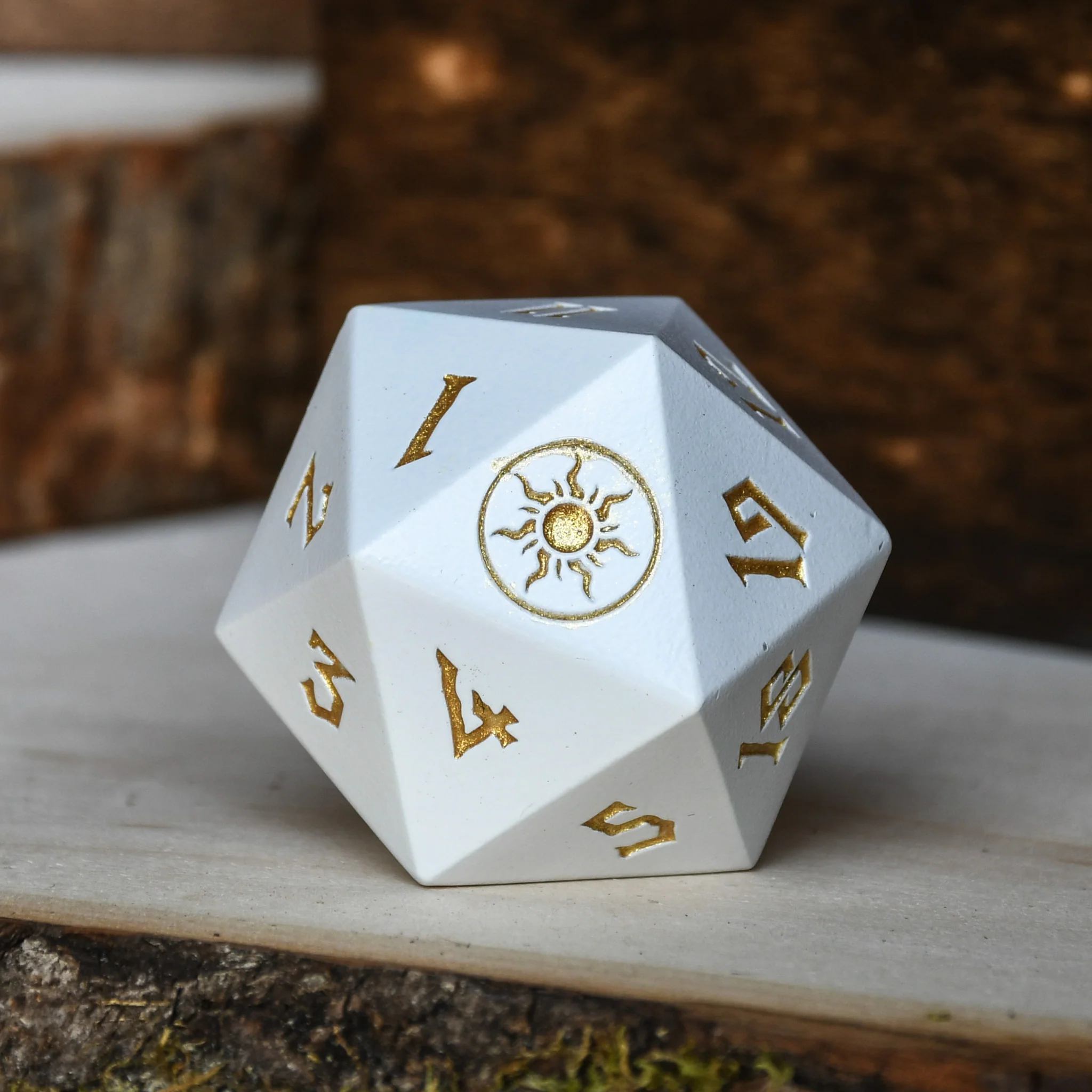 Plains Mana Spindown Metal D20 - Image 3