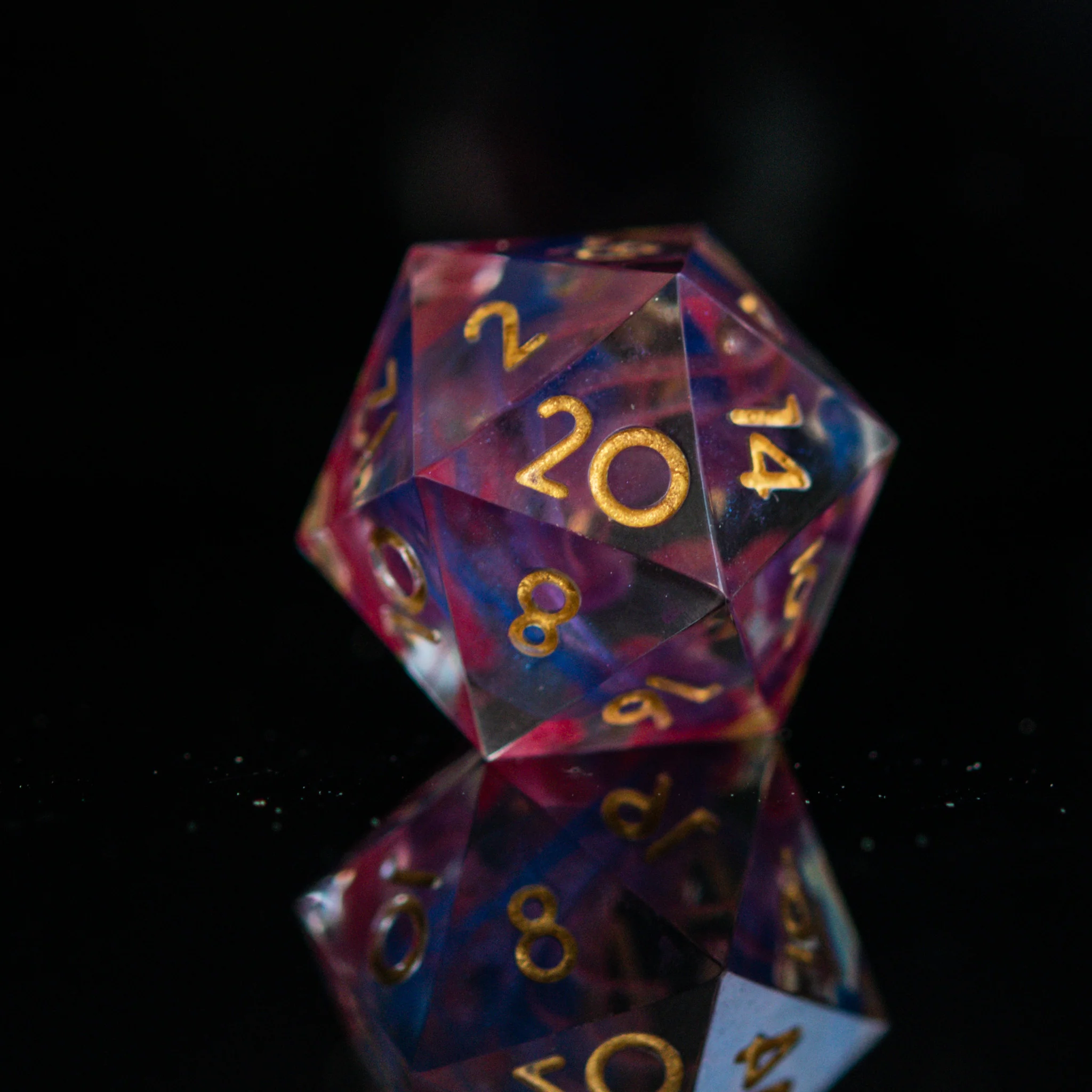 Plasma Gold Sharp-Edged Resin Dice Set - Image 3