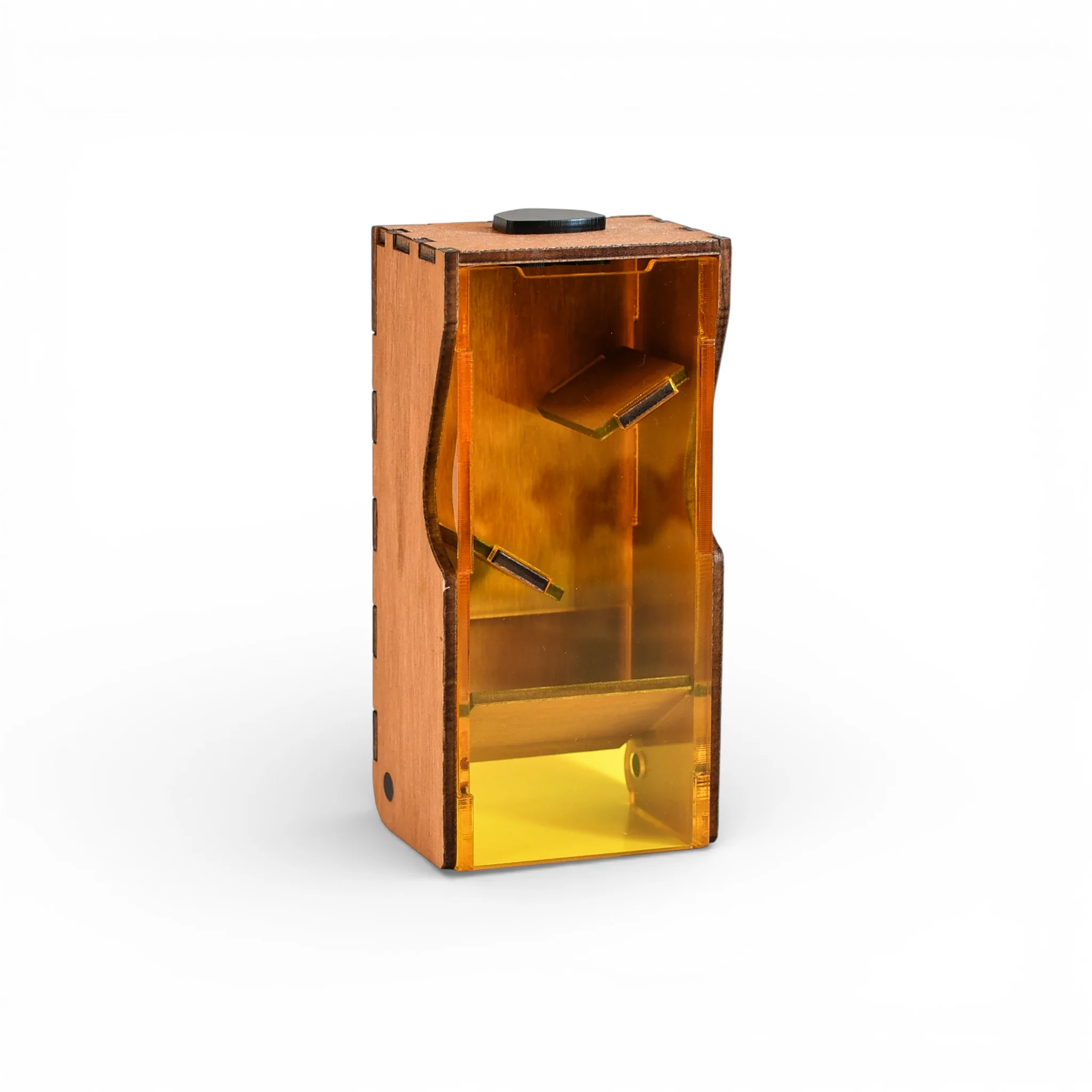 Portable Mini Draw Bridge Dice Tower - Yellow - Image 3