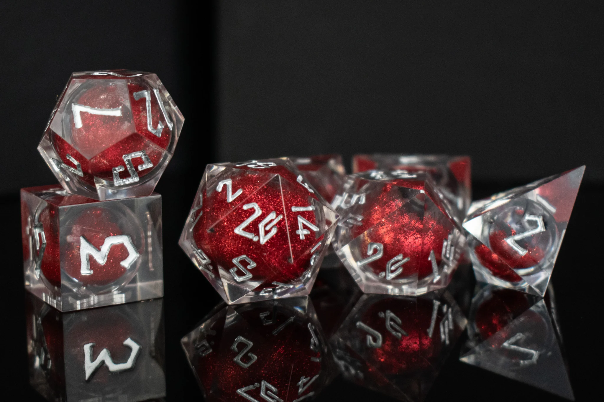 Ruby Slipper Liquid Core Dice Set - Image 3